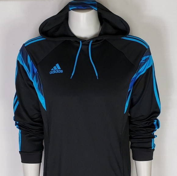 black and blue adidas hoodie